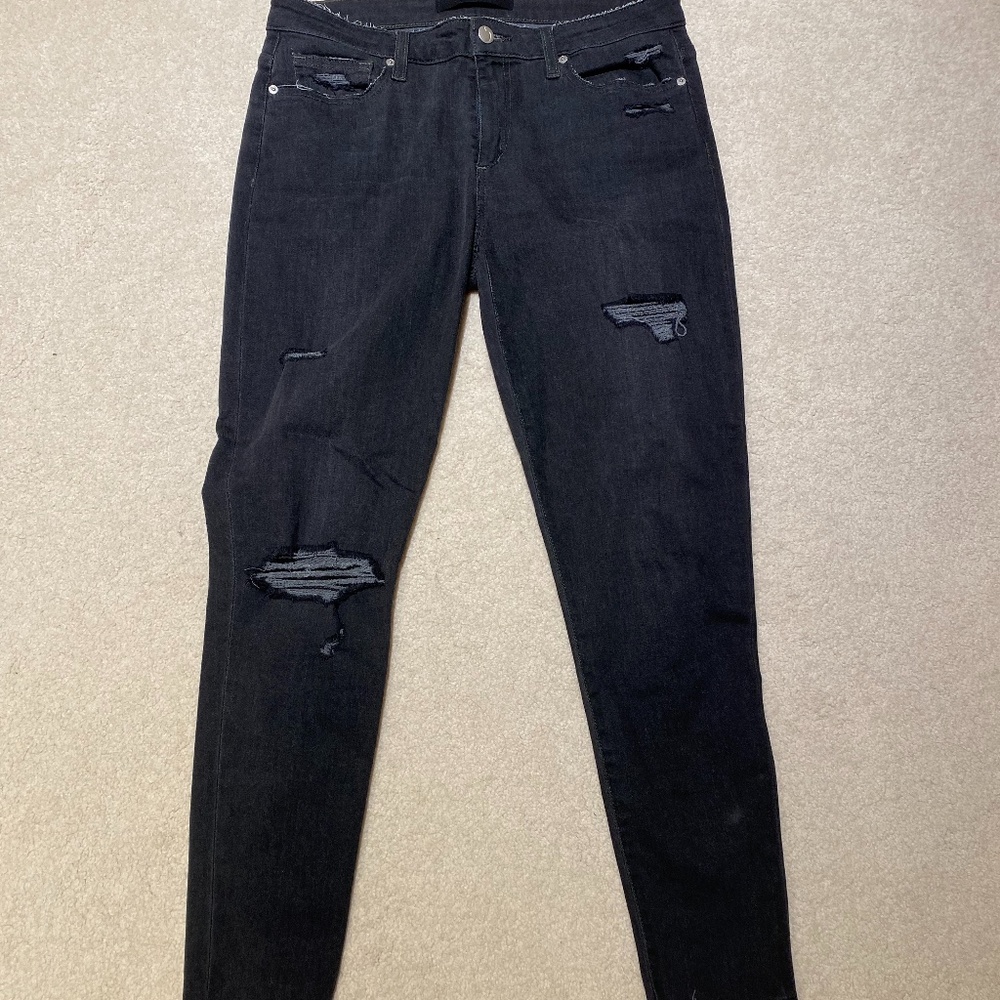 Joe's Cropped Black Jeans (mid-rise)